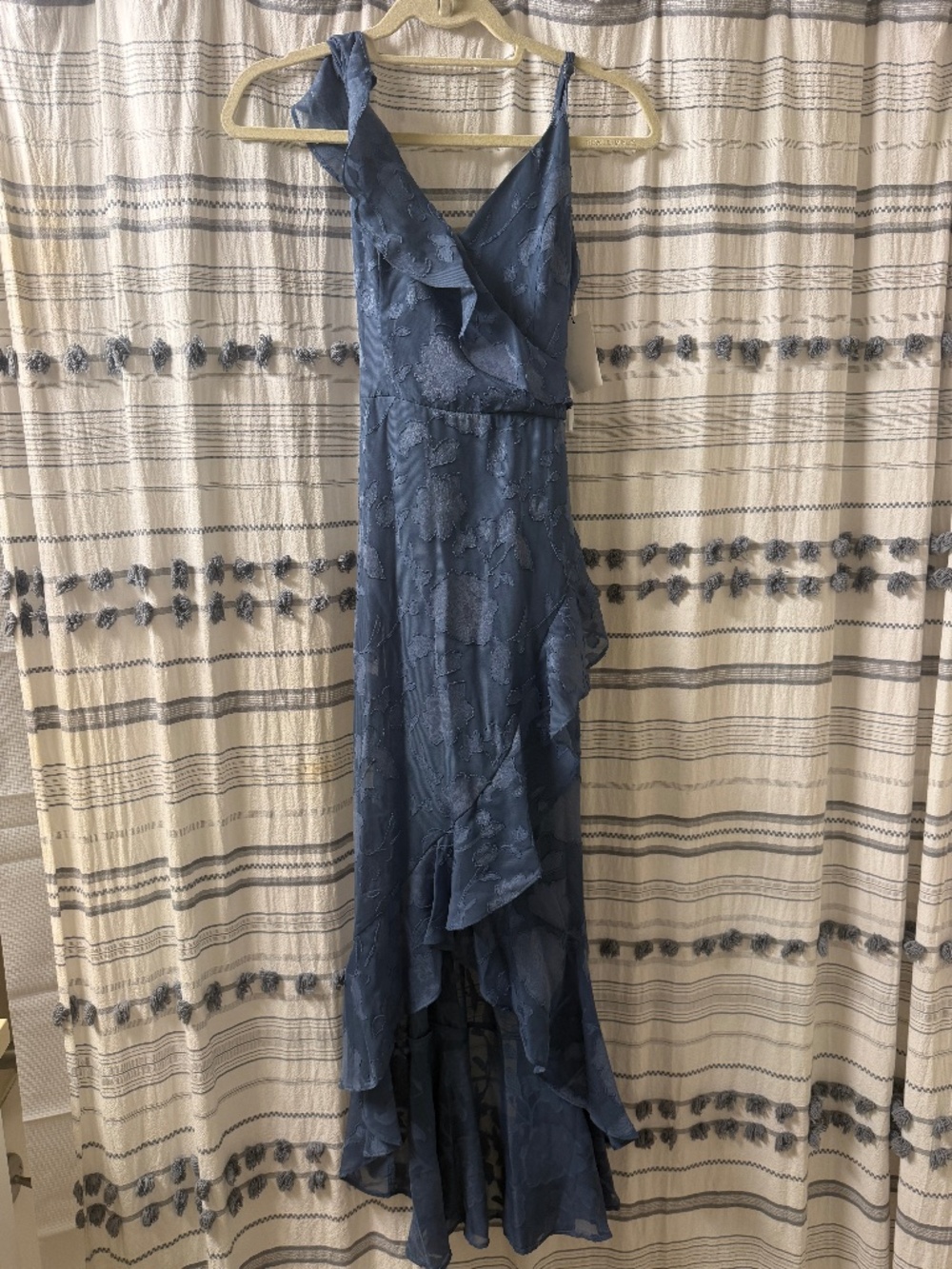 BCX blue high low dress
